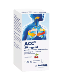 ACC 20 mg/ml perorálny roztok pre deti a dospelých sol.por.1 x 100 ml