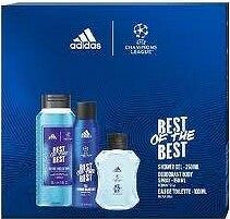 Adidas UEFA Champions League Best of The Best EDT 100 ml + sprchový gél 250 ml + dezodorant v spreji 150 ml