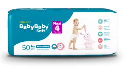 Baby Baby Soft 4 Maxi 7-18 kg Ultra dry 50 ks