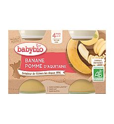 Babybio jablko Banán 2 x 130 g