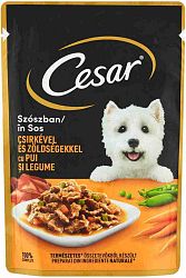 Cesar Adult Kurča so zeleninou v šťave 24 x 100 g