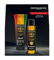 Dermacol Men Agent Don't Worry Be Happy čistiaci gél 3 v 1 250 ml + deospray 150 ml darčeková sada