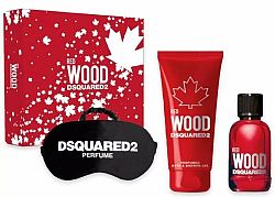 Dsquared? Red Wood EDT 50 ml + sprchový gel 100 ml + maska na spaní darčeková sada