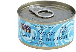 FISH4CATS Konzerva pre mačky Finest sardinka s mušľami 70g