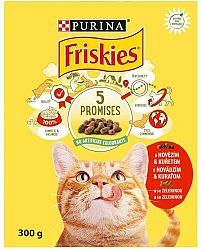 FRISKIES GM 10x300g s hovädzím, kuraťom a pridanou zeleninou