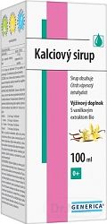 GENERICA Kalciový sirup s vanilkovou arómou 100 ml