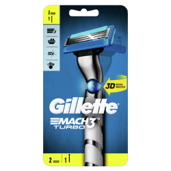 Gillette Mach3 Turbo 3D Strojček + 2 hlavice