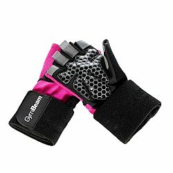 Gymbeam dámske fitness rukavice guard pink l ruzova