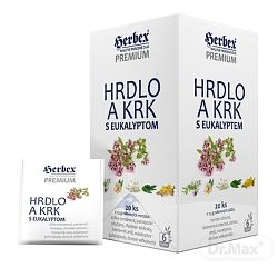 HERBEX Hrdlo a krk s eukalyptem 20 x 1,5 g