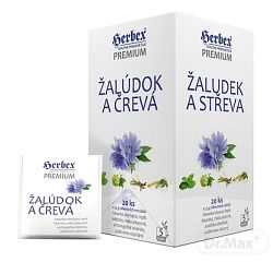 HERBEX Premium ŽALÚDOK A ČREVÁ bylinná zmes čaj 20 x 1,5 g