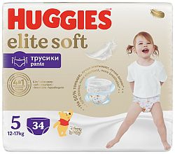 HUGGIES Elite Soft Pants 5 34 ks