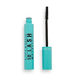 Makeup Revolution London 5D Lash Waterproof Extreme Extension Mascara vodoodolná a predlžujúca riasenka Super Black 14 ml