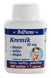 MedPharma Kremík 30 mg + Biotín + Selén + Paba 107 tabliet