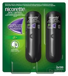 Nicorette Spray 1 mg/dávka aer.ora.2 x 13,2 ml/150dávok