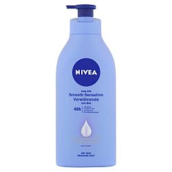 Nivea Smooth Sensation krémové telové mlieko pre suchú pokožku s pumpičkou 625 ml