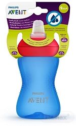 Philips Avent netekoucí hrníček s měkkým pítkem 300 ml modrý