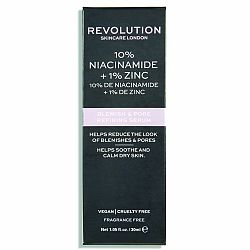 Revolution Skincare 10% Niacinamide + 1% Zinc sérum na rozšírené póry 30 ml