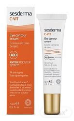 Sesderma C-Vit AX+ očný krém proti opuchom a tmavým kruhom Vitamin C Antiox Booster Sysem 15 ml