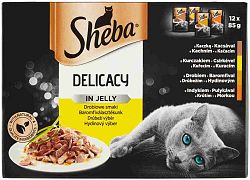 SHEBA DELICACY HYDINOVÉ menu V ŽELÉ 12 x 85 g