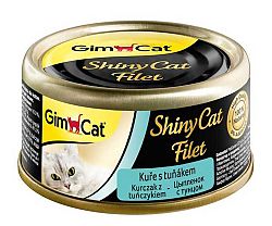 Shiny Cat Konzerva Filet Kura s Tuniakem 70g