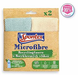 Spontex Microfibre Recyclingfasern mikroutierka z recyklovaných vlákien 30 x 30 cm 2 ks