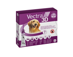 VECTRA 3D spot-on psy L 25–40 kg purpurový 3 x 4,7 ml