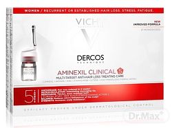 VICHY Dercos Aminexil Clinical 5 Multiúčelová kúra proti vypadávaniu vlasov pre ženy 21 x 6 ml