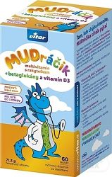 Vitar MUDráčik multivitamín s rakytníkom príchuť lesná zmes 60 kapslí