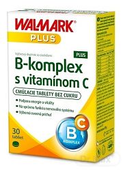 Walmark B-komplex PLUS s vitamínom C tbl cmúľacie inovovaný obal 2018 30 ks