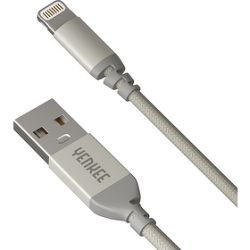 Yenkee YCU 612 SR USB / lightning, 2m, stříbrný