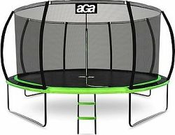 Aga Sport Exclusive trampolína 430 cm, svetlo zelená + ochranná sieť a rebrík