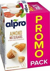 Alpro mandľový nápoj nesladený 4× 1 l