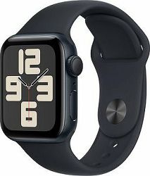 Apple Watch SE 40 mm Tmavo atramentový hliník s tmavo atramentovým športovým remienkom – M/L