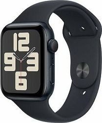 Apple Watch SE 44 mm Tmavo atramentový hliník s tmavo atramentovým športovým remienkom – M/L