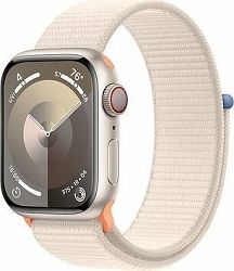 Apple Watch Series 9 41 mm Cellular Hviezdno biely hliník s hviezdno bielym prevliekacím športovým r