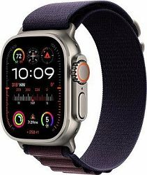 Apple Watch Ultra 2 49 mm titánové puzdro s indigo alpským ťahom – Large