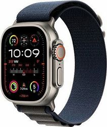 Apple Watch Ultra 2 49 mm titánové puzdro s modrým alpským ťahom – Small