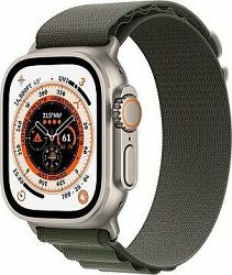 Apple Watch Ultra 49 mm titánové puzdro so zeleným alpským ťahom – Small