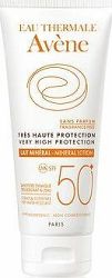 AVENE Minerálne mlieko SPF 50+ pre precitlivenú, intolerantnú alebo alergickú pleť 100 ml