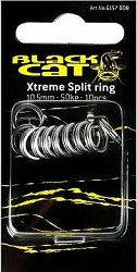 Black Cat Xtreme Split Ring 10,5 mm 50 kg 10 ks