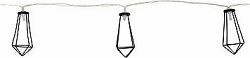 Bo-Camp Industrial Light garland Galvin 10 Lights 5 Lumen Black