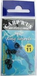 Carp´R´Us 360° Ring Swivel Veľkosť 11 8 ks