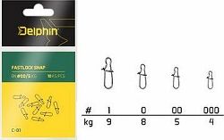 Delphin Fastlock Snap C-01 Veľkosť 000 4 kg 10 ks