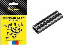 Delphin - Krimpovacie svorky pre nadväzce, 1,2 × 2,6 × 8 mm, 20 ks