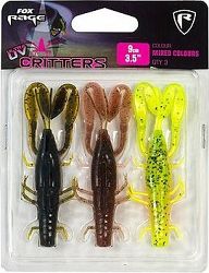 FOX Rage Critters 9 cm UV Mixed Colours 3 ks