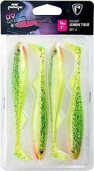 FOX Rage Slick Shad Ultra UV 13 cm Lemon Tiger 4 ks