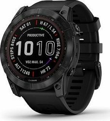 Garmin Fenix 7X Sapphire Solar Black DLC Titanium/Black Band