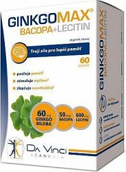 GinkgoMAX + Bacopa + Lecitin DaVinciAcademia tob. 60