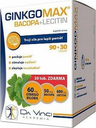 GinkgoMAX+Bacopa + Lecitin DaVinciAcademia tob.90 + 30