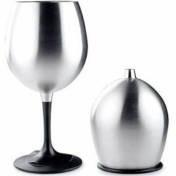 GSI Outdoors Glacier Stainless Nesting Red Wine Glass